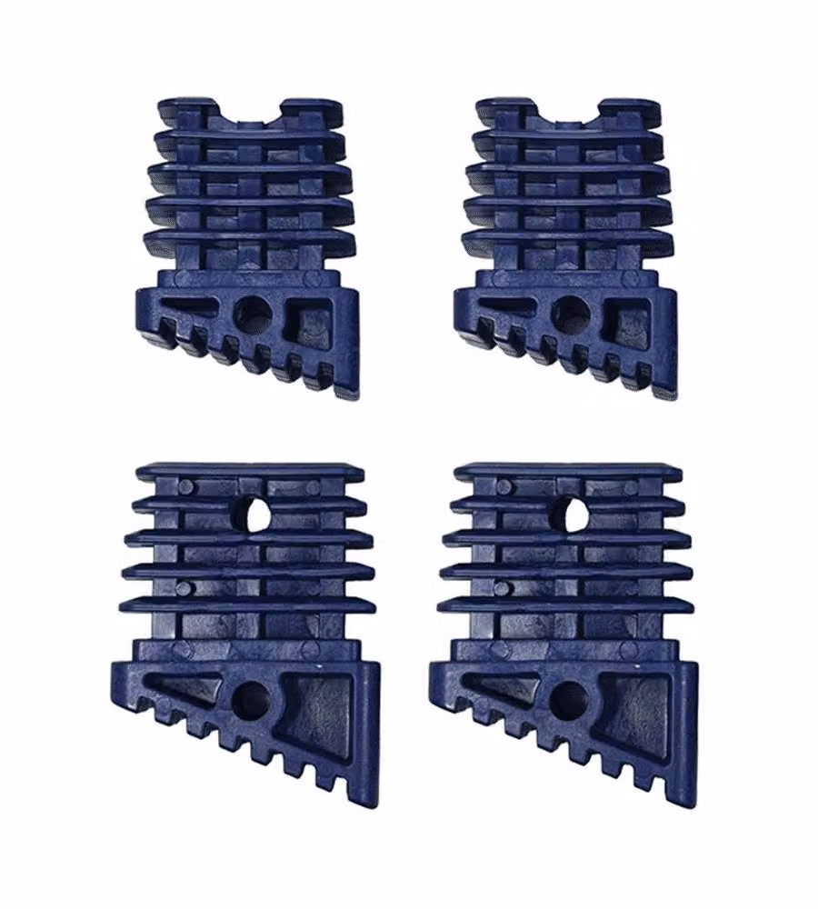 Kit di 4 piedini antiscivolo blu Facal per scale Alfa, dimensioni 42x20 mm e 35x20 mm – 2