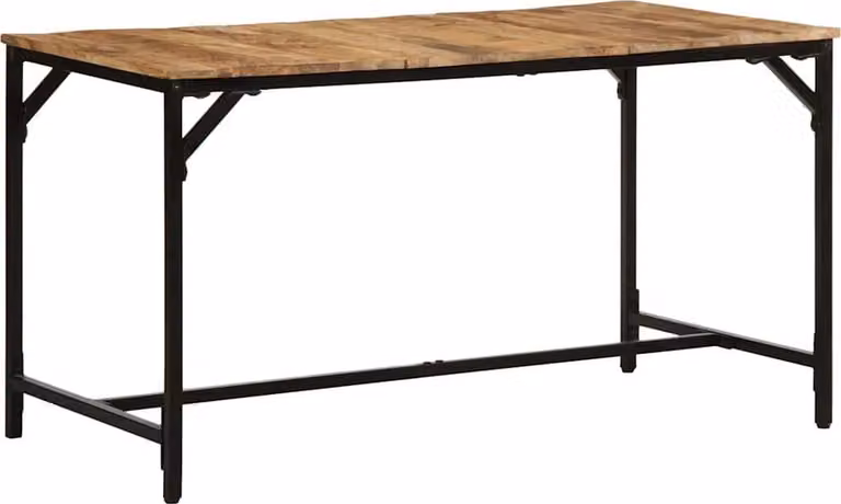 Maison Exclusive - Tavolo da pranzo 140x70x75 cm, legno massello di mango grezzo