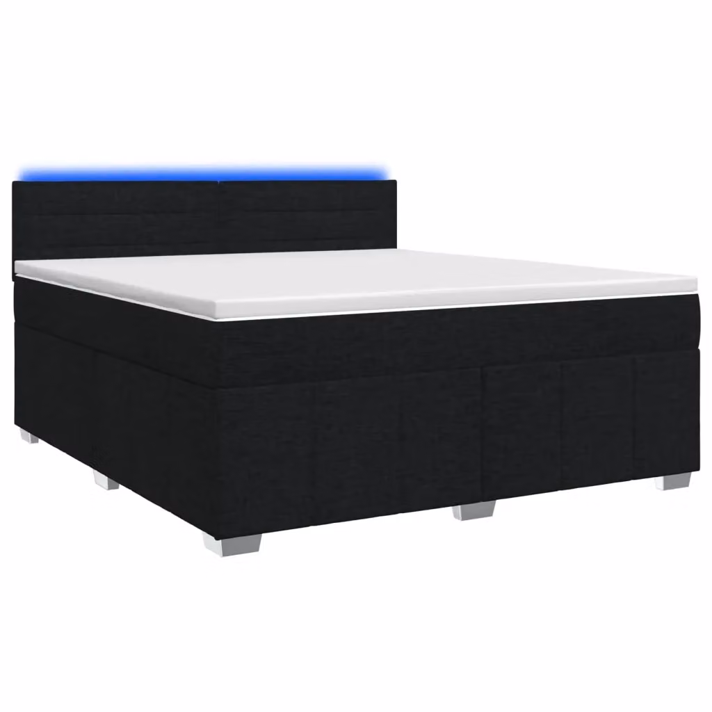 Letto box spring ibrido vidaXL con materasso a molle insacchettate e base a sollevamento, colore nero, L/P: 180 x 200 cm – 2