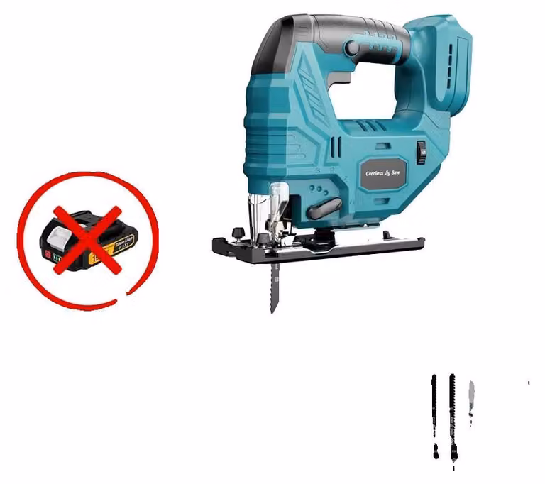 Seghetto alternativo, motore brushless, angolo di taglio regolabile, SENZA BATTERIA