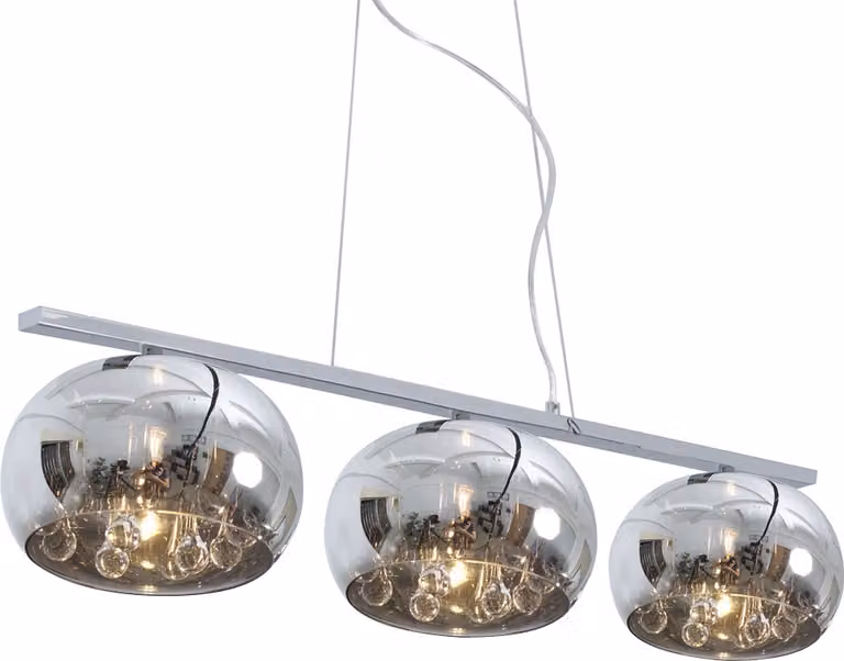 Lampada a sospensione LED SPHERA 3xG9/33W, argento, L: 102 L: 22 H: 143 cm, attacco ECO HALOGEN SAVER G9