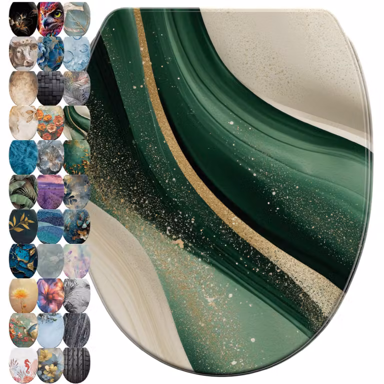 SANILO® Sedile della toilette con chiusura morbida e sgancio rapido Flow, coperchio della toilette direttamente dal produttore, sedile della toilette, sedile della toilette, copriwater, sedile della toilette