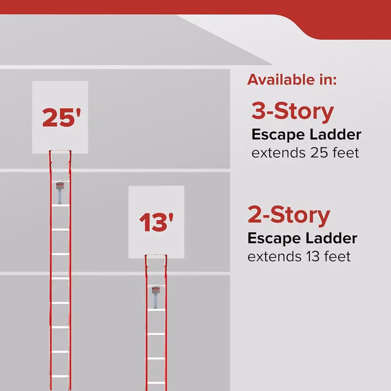 Scala di emergenza Kidde KL3S, 3 gradini, 7,6 metri.