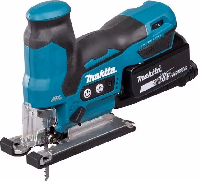 Makita DJV185RF1J Seghetto alternativo a batteria 18 V con motore brushless, 3000 spm e cambio lama senza utensili, colore Verde – 1