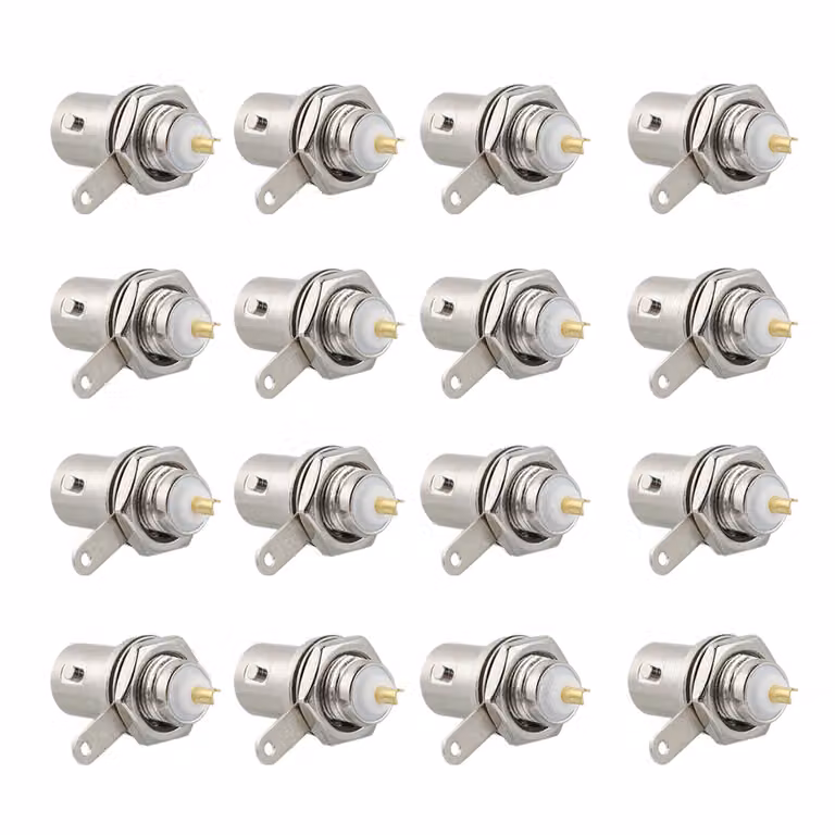 20 PCS Connettori BNC femmina Accessori per monitor a pannello del telaio