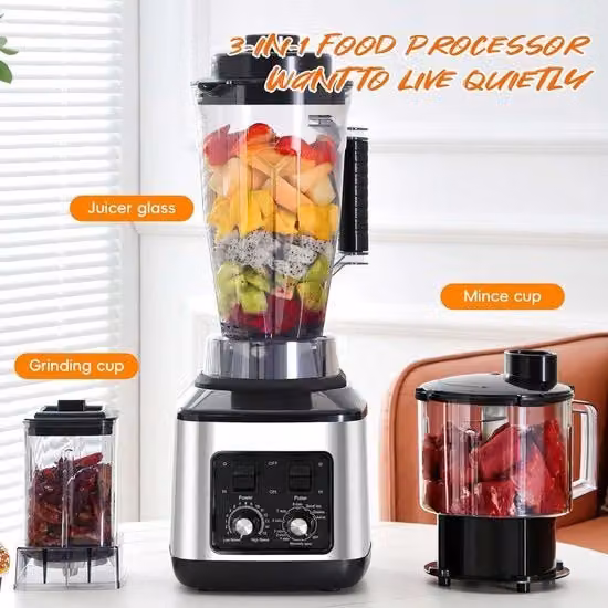 Macchina per cucina - 3-in-1 - 9500W - 8 lame - 4 lame