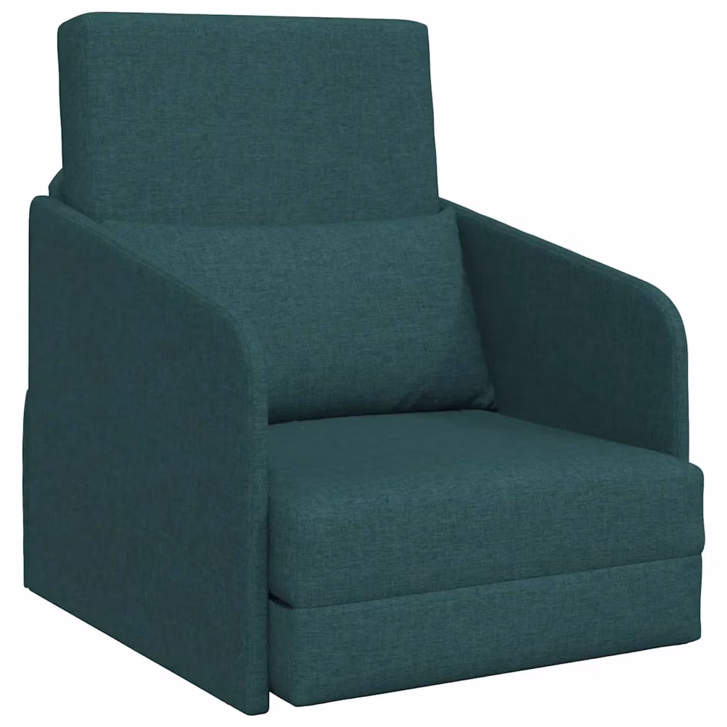 Divano letto moderno vidaXL in tessuto verde con funzione notte L: 80 cm, P: 65 cm, H: 83 cm – 2