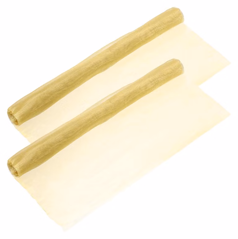 Set di 2 tessuti in ottone, dimensioni 100 x 33 cm, maglia 100, filtro a rete, non magnetico