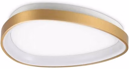 Lampada Da Soffitto Gemini Pl D042 On-Off Ottone Ideal-Lux