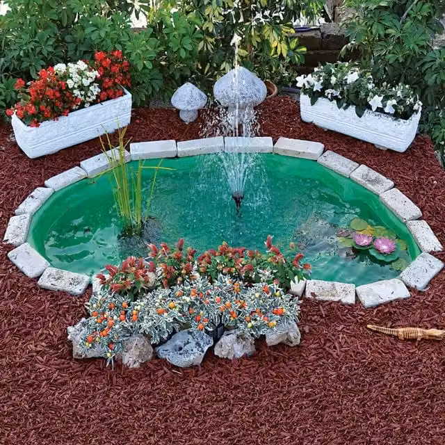 Laghetto Artificiale da Giardino 185x115x36 cm in Polietilene 270 Litri Verde