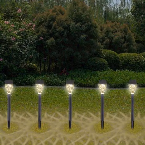 Lampade solari da esterno per scale con LED, luci da esterno a energia solare - IP44, ricarica automatica