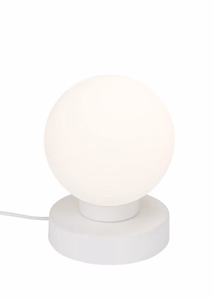 Lampada da tavolo Briloner, 1 attacco E14, massimo 25W, colore bianco
