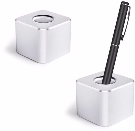 Portaoggetti a due ripiani per ufficio, portaoggetti da ufficio, organizer da ufficio, accessori da scrivania, porta-spazzolini da denti per uso domestico (argento)