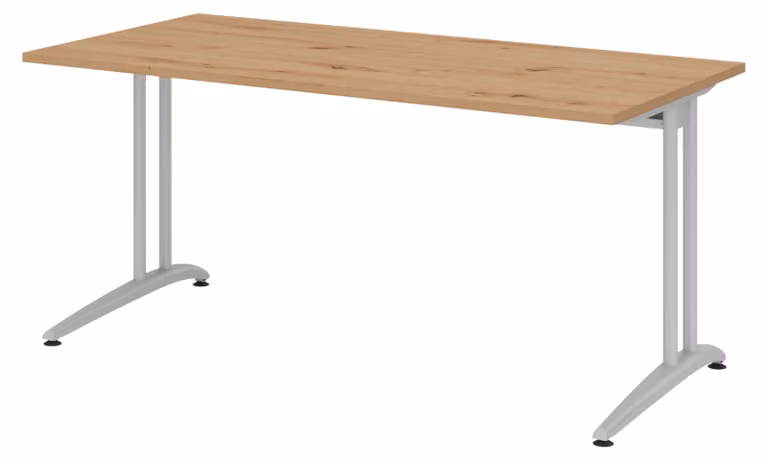 bümö Scrivania Serie B - Dimensioni: 160 x 80 cm, Decorazione: Rovere nodoso