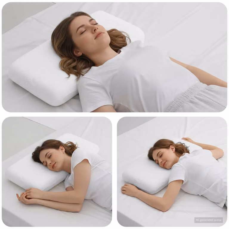 vidaXL Cuscino da Letto in Memory Foam Bianco, Medio, L 70 cm x P 36 cm x H 11,5 cm