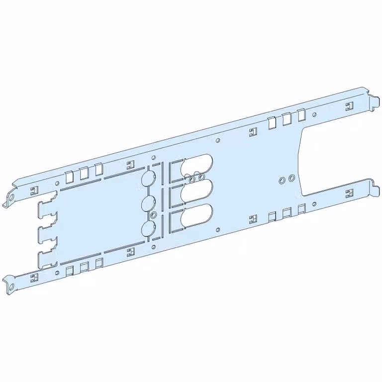 Schneider Electric PrismaSeT-P, piastra di montaggio, ComPacT NSX/NSX Vigi100-250 a 3 poli, connessione a innesto, orizzontale, larghezza = 650 mm, altezza = 3 moduli LVS03413