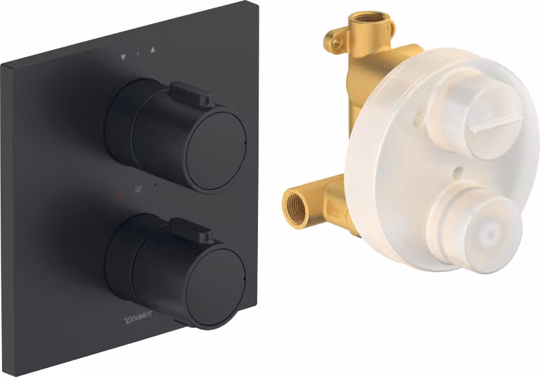 Robinetterie thermostatique Duravit Thermostat encastré Set, 2 consommateurs, TH4200007046, TH4200007046