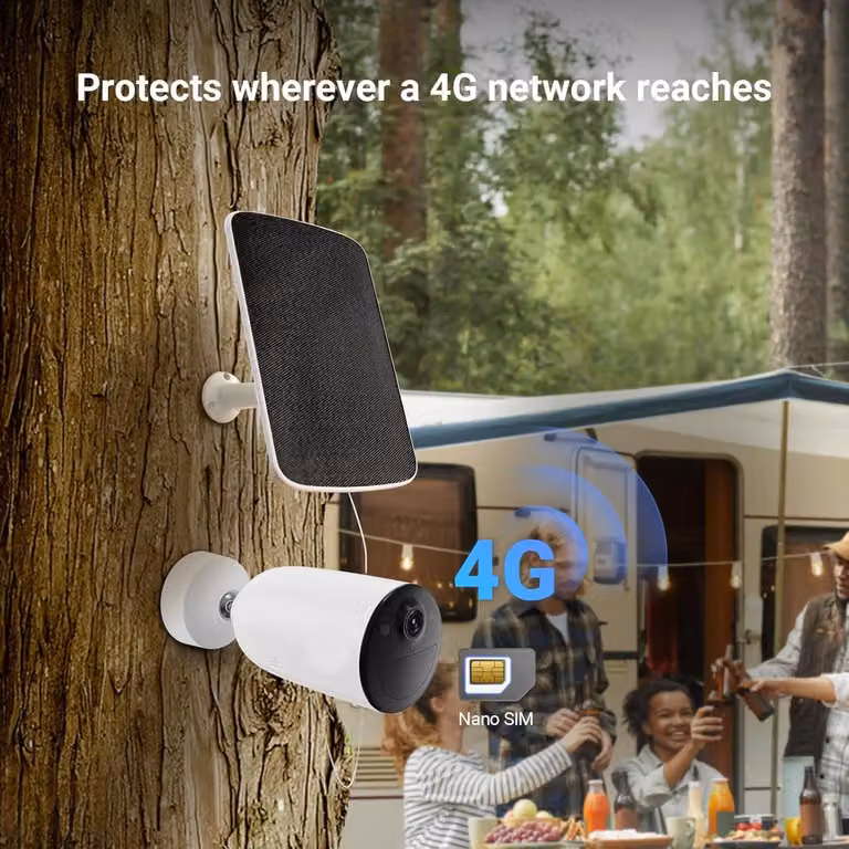 Telecamera di sicurezza esterna - Telecamera di sorveglianza Wi-Fi - Sistema di videosorveglianza - Wireless - con batteria da 5200mAh - con connettore Type-C