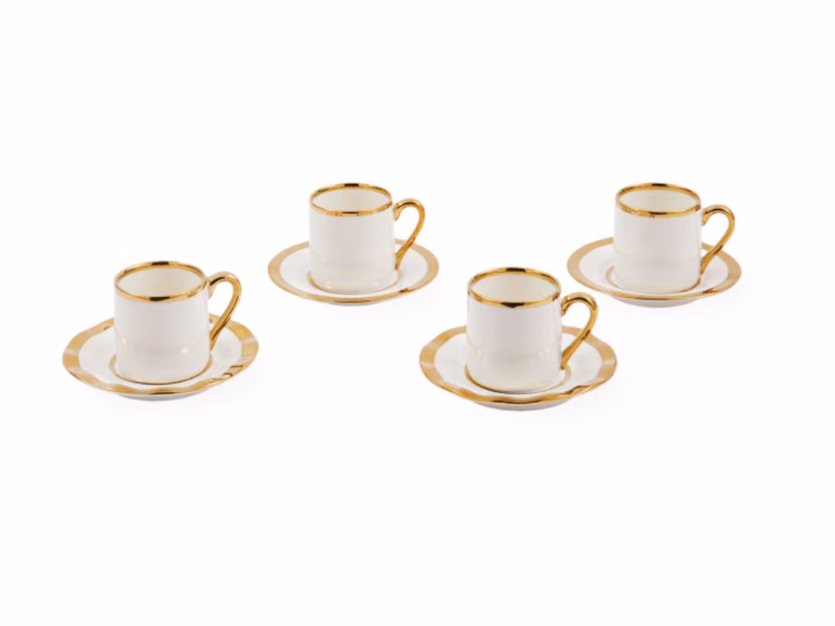 Golden Finds Tazze da Caffè Espresso - Set da 4
