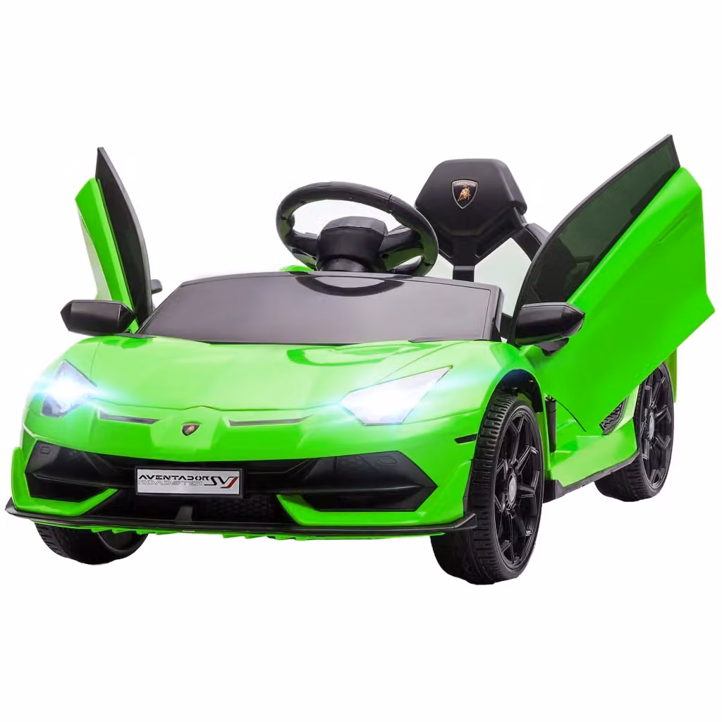 Macchina Elettrica per Bambini Minimal Lamborghini Verde con Telecomando, L: 107.5 cm, P: 63 cm, H: 42 cm – 2