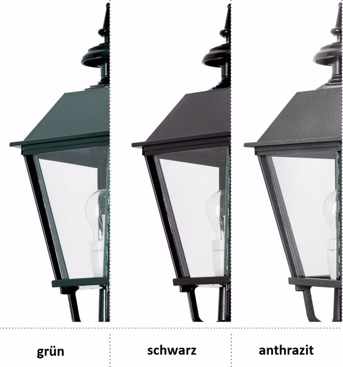 Casa Padrino Applique da esterno in stile liberty 25 x 47 x H. 60 cm - Vari colori - Illuminazione giardini terrazzi balconi ingressi