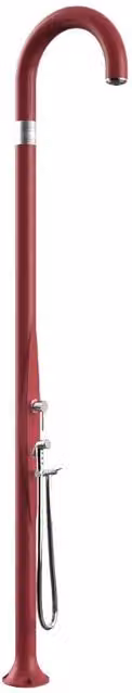 Doccia Tradizionale In Polietilene Funny Yin Con Miscelatore E Doccetta Colore Rosso Cv-T145/3027