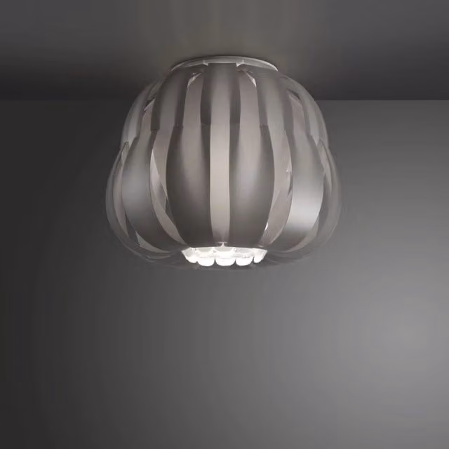 Plafoniera IPERBRIKO Silver in vetro con attacco E27, L: 42 cm, H: 33 cm