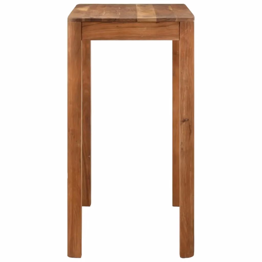 Tavolo da bar rettangolare vidaXL in legno di acacia marrone L: 110 cm, P: 55 cm, H: 106 cm – 2
