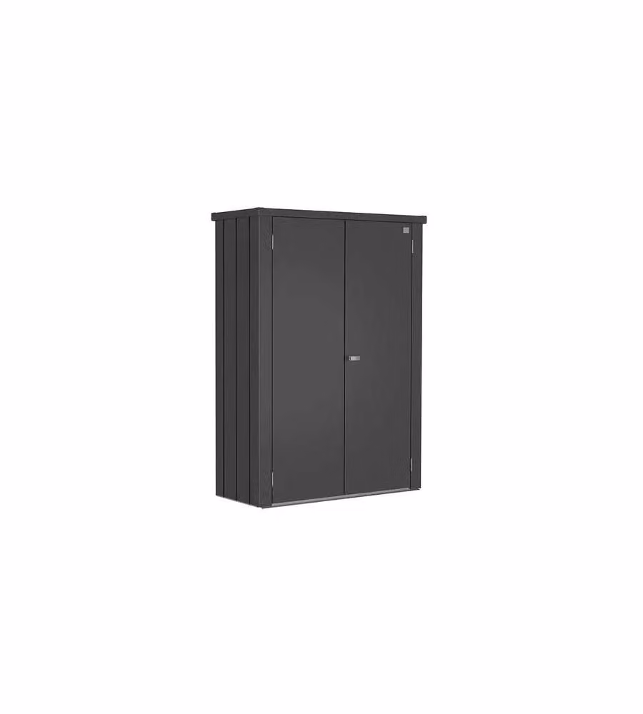 Biohort Armadio da Esterno Romeo M High Grigio Quarzo 132x57x140 cm