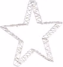 Stella 2 giochi di luce (30x4,5cm) (1pz) 220 luci - MICROLED Bianco caldo IP44 78321