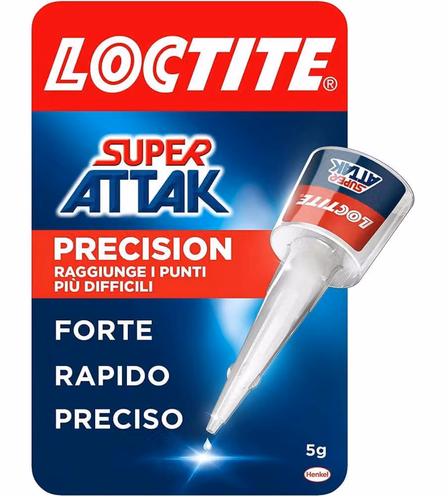 Super Attak Precision Liquido 5 g - Adesivo Istantaneo per Gomma, Metallo e Plastica