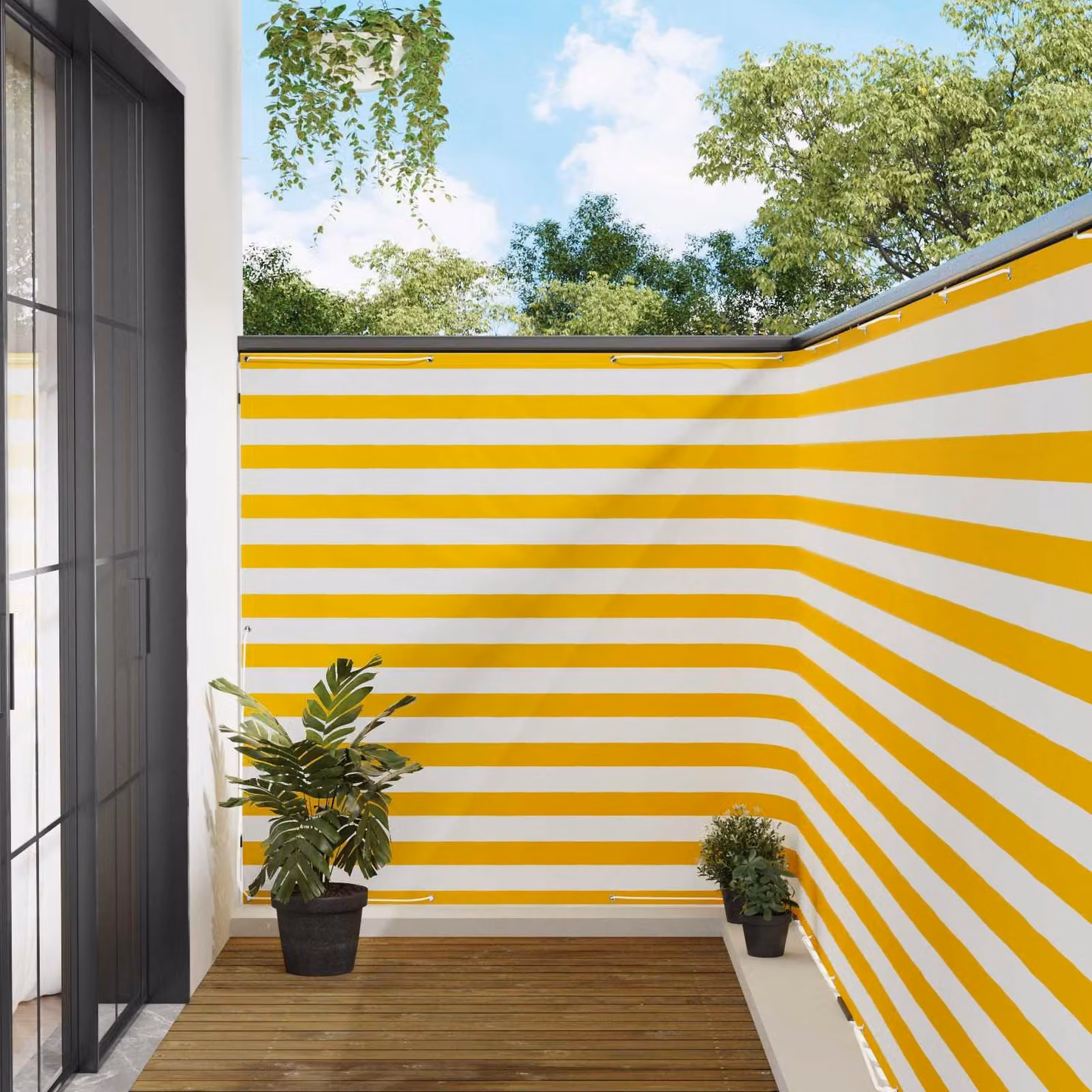 Schermo per privacy da balcone, 150 x 400 cm