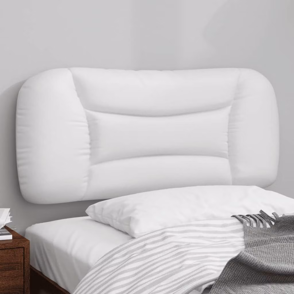 Cuscino Testiera vidaXL Hvar Bianco in Similpelle, L: 80 cm
