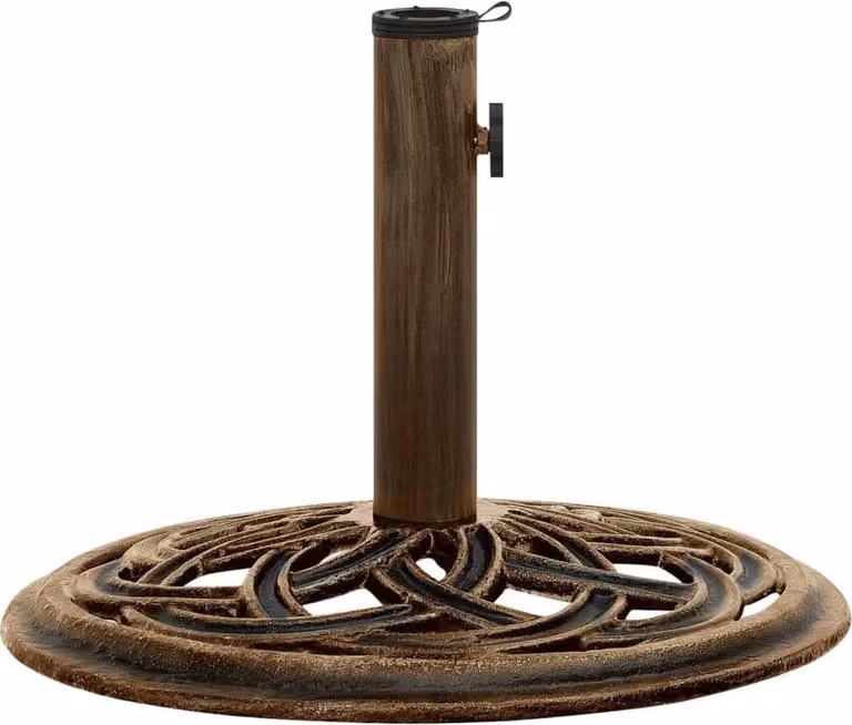 Base per Ombrellone Bronzo 44x44x31 cm in Ghisa