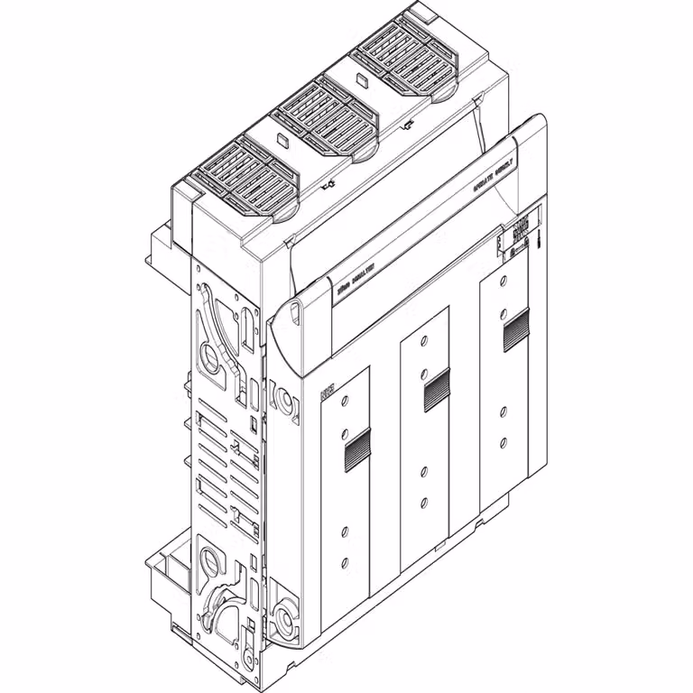 Sezionatore ABN NH, classe 3, con attacco universale, montaggio su sbarre collettrici da 60 mm, EBM 70 mm XTR732