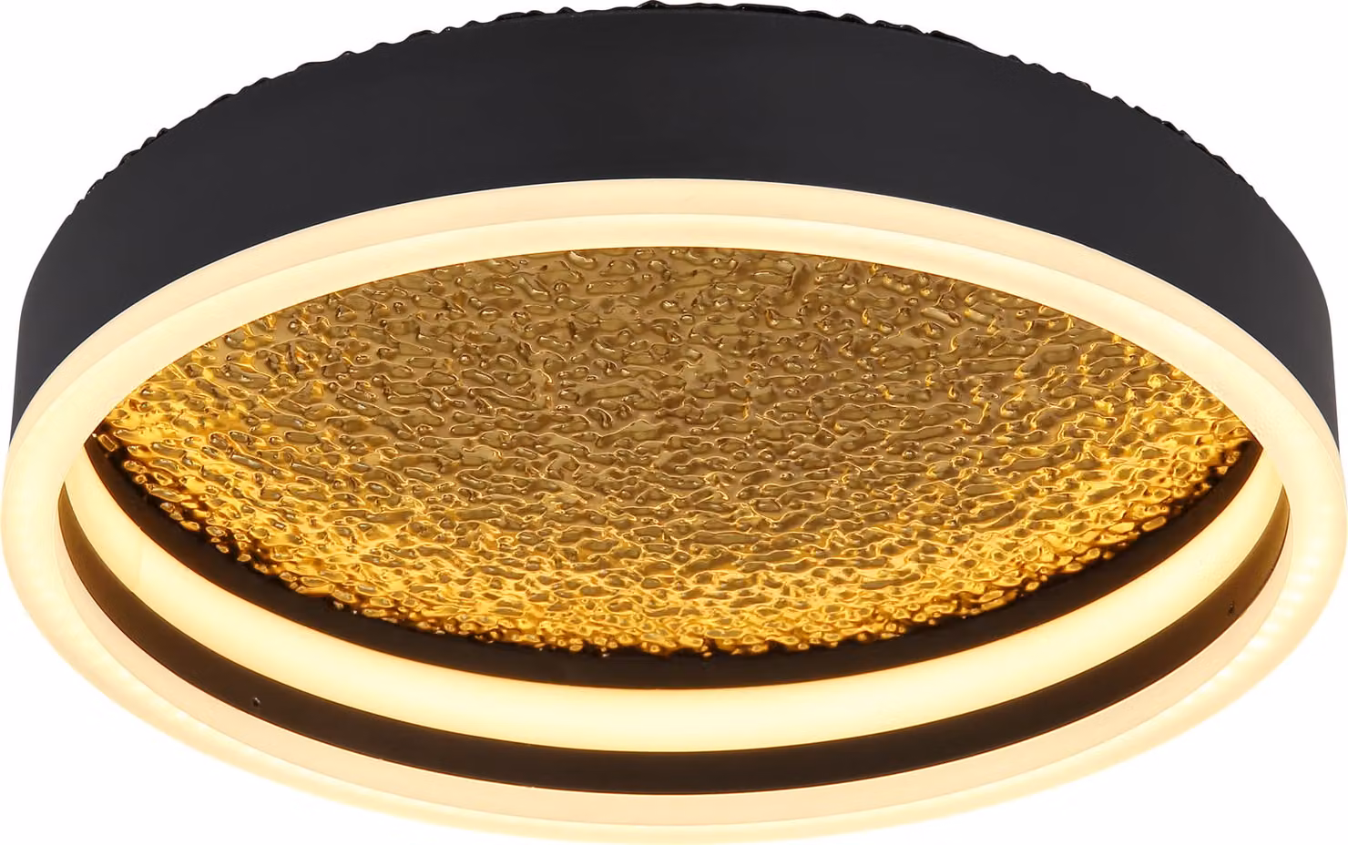 Globo Lighting|Lampada da soffitto in metallo nero opaco, LED