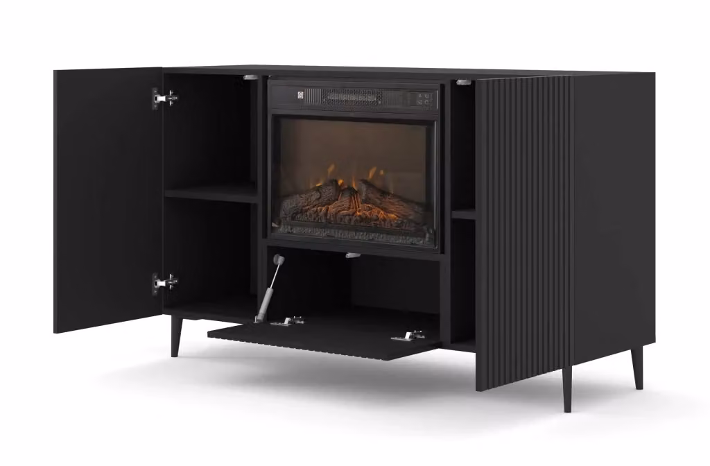 Mobile Camino Bim Furniture Ravenna B 140 Nero L: 140 cm, P: 43,6 cm, H: 58,4 cm – 2