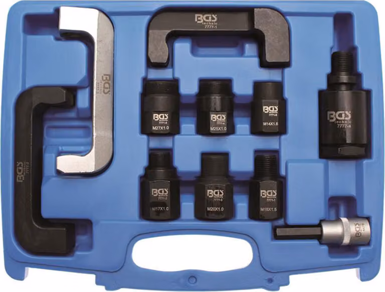 BGS Set di smontaggio iniettori diesel 10 pezzi - 7777