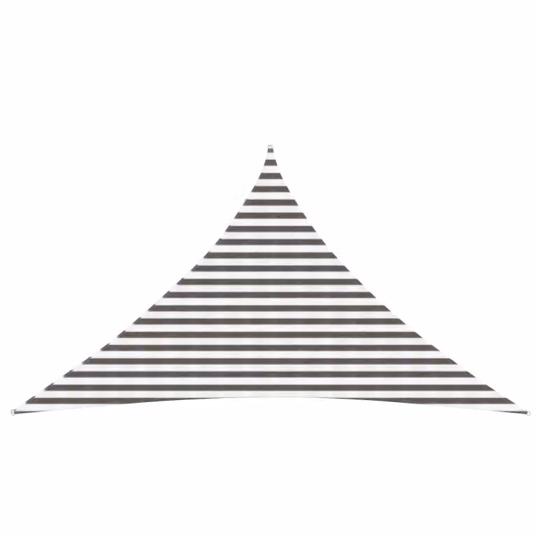 Telo Ombra Triangolare vidaXL in HDPE Multicolore L/P/H: 3,5 x 3,5 x 4,9 m