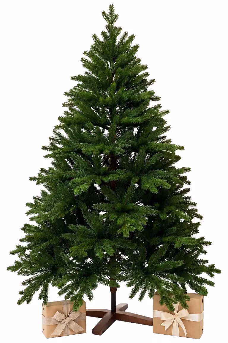 Albero di Natale NORDMANN 150 in polietilene verde 112x150 cm