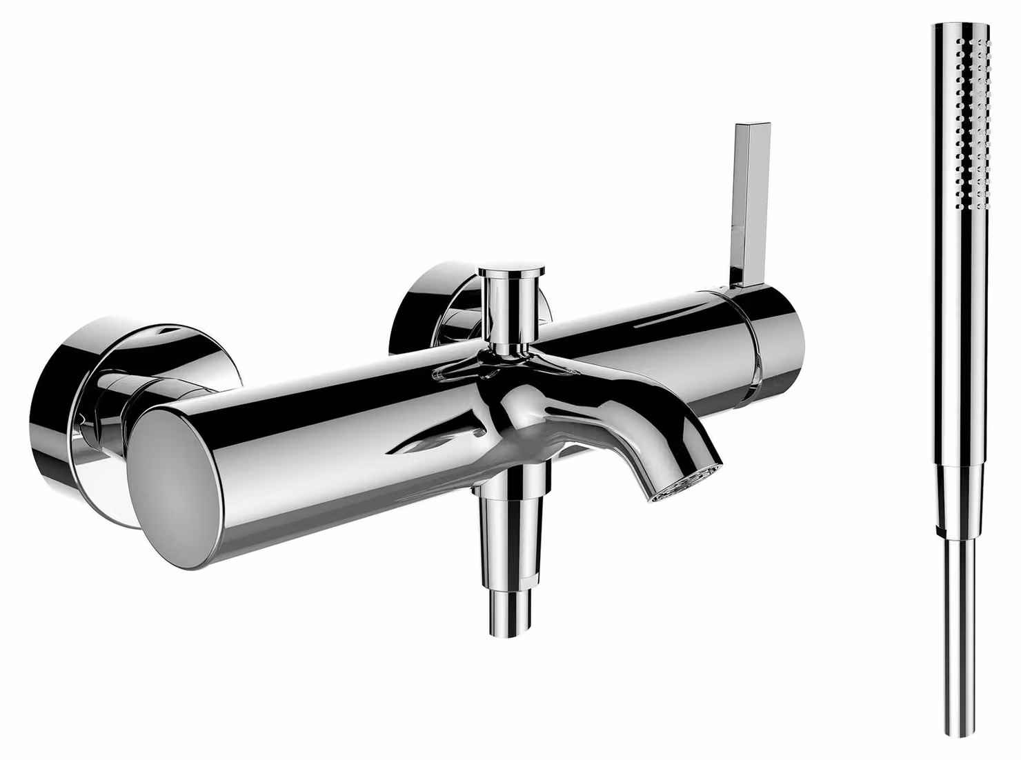 LAUFEN Kartell Mitigeur monocommandé pour baignoire, apparent, set complet, 0041411, H3213370041411, H3213370041411