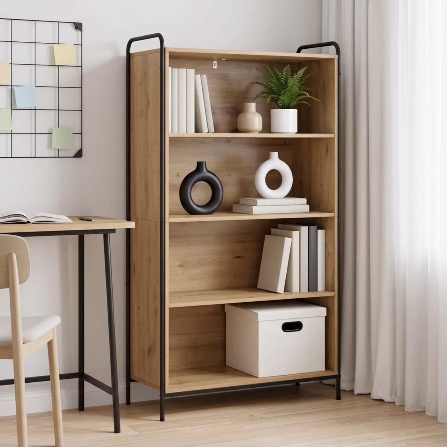 vidaXL Armadio per Libri 55,5 x 33 x 174 cm Legno ingegnerizzato