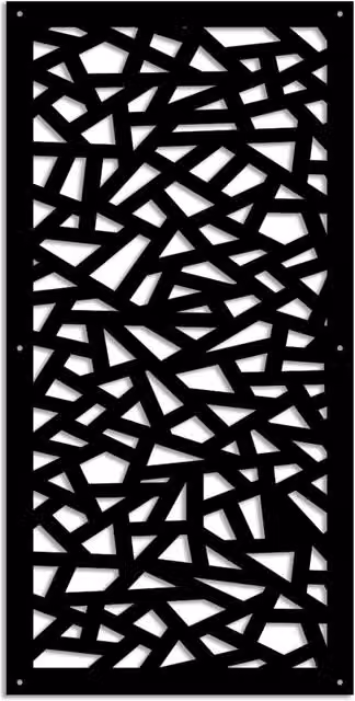 APOCALYPSE - Pannello in PVC traforato - Parasole Colore: nero, Misura: 98x198 cm