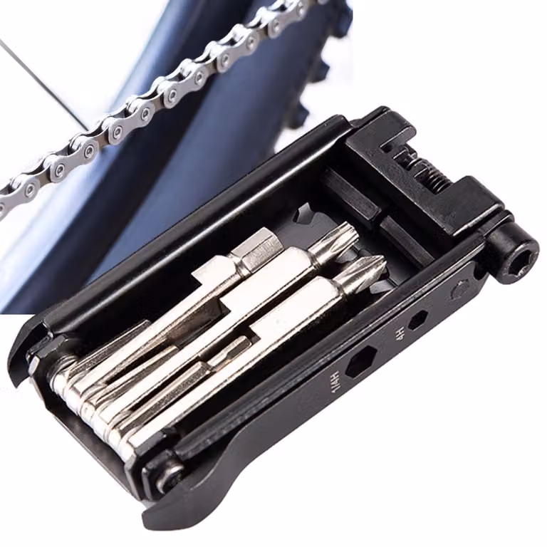 Set di strumenti multifunzione per la riparazione di biciclette, 23 in 1
