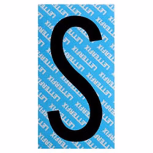 Lettera Adesiva Nera Serie T80 S Letterfix
