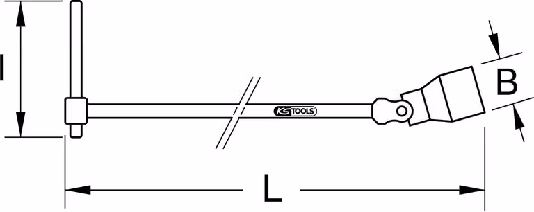 KS TOOLS Chiave a T per giunti XL 18 mm - 517.1118