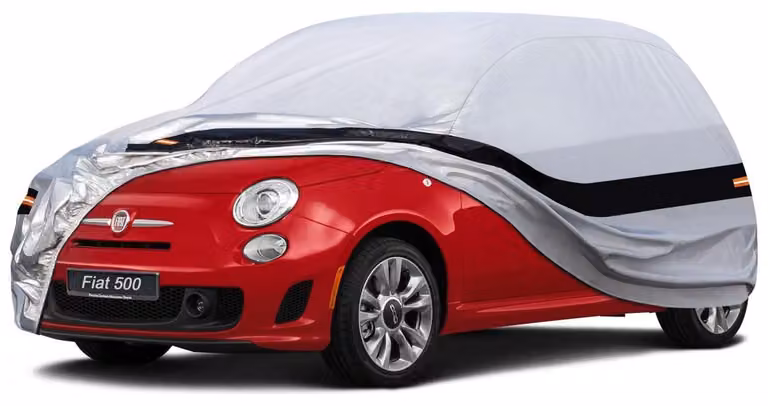 Copertura per auto, 10 strati, impermeabile, per FIAT 500 Abarth 500 595 (2010-2025), colore argento