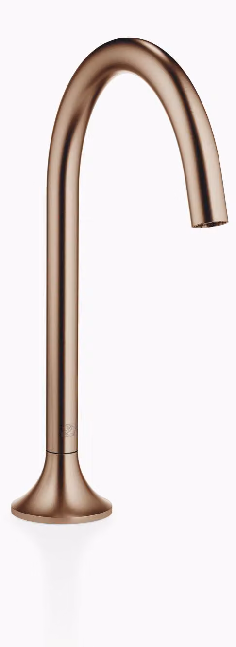 Dornbracht VAIA Bec déverseur pour lavabo sans garniture de vidage, saillie 168 mm, 13716809-42, 13716809-42
