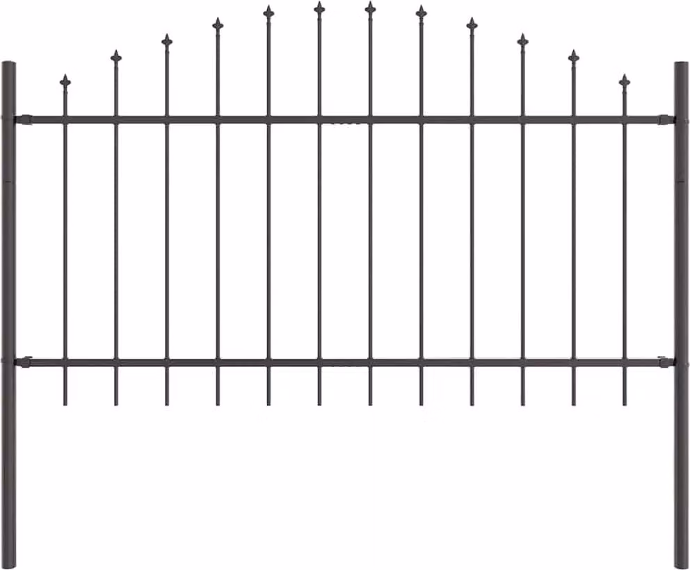 Recinzione per Giardino Woerden Grigio 170 x 140 cm