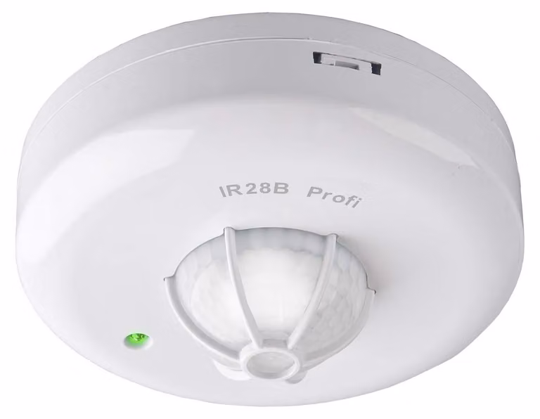 Rilevatore di movimento bianco, 360 gradi, IP20, montaggio a soffitto, adatto ai LED